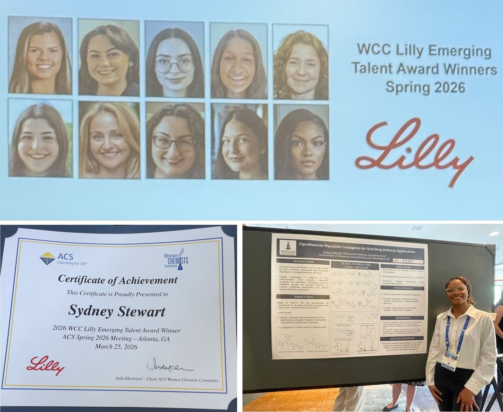 Sydney Stewart - Winner of the WCC/Lilly Emerging Talent Award ACS Spring 2026!